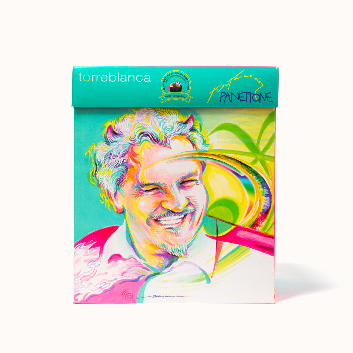 Panettone de chocolate blanco y frambuesa