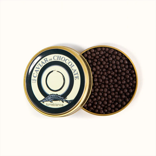 Caviar de chocolate crujiente