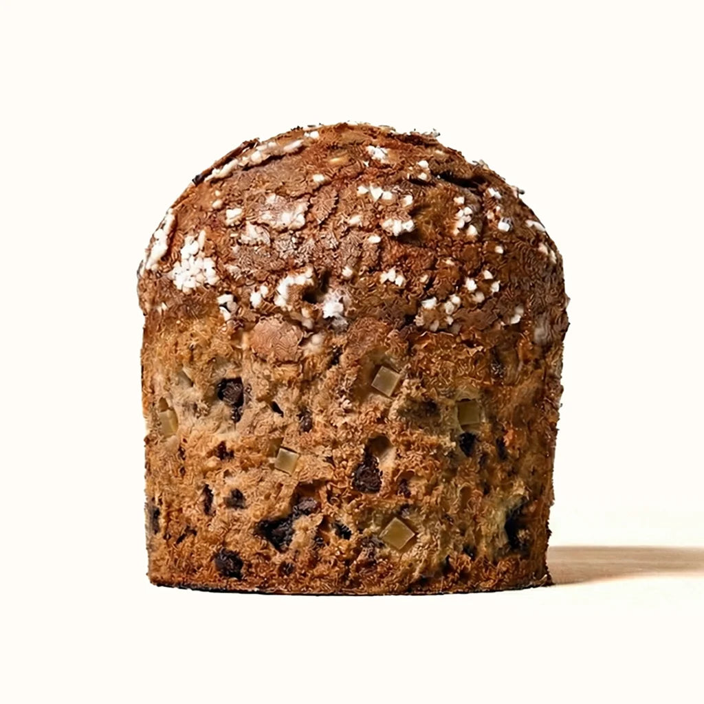 Panettone de chocolate con leche y marron glacé