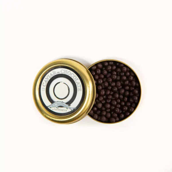 Caviar de chocolate negro